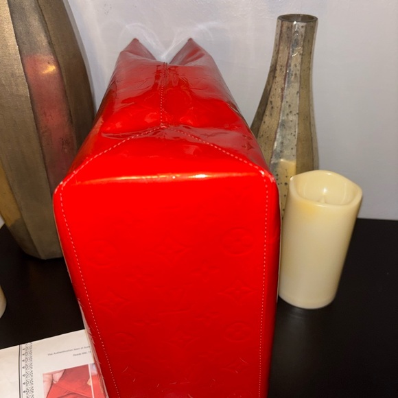 Louis Vuitton Red Tote Bag-W/COA - Picture 2 of 11